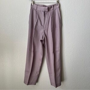 H&M Lavender Pleated Cropped Pants